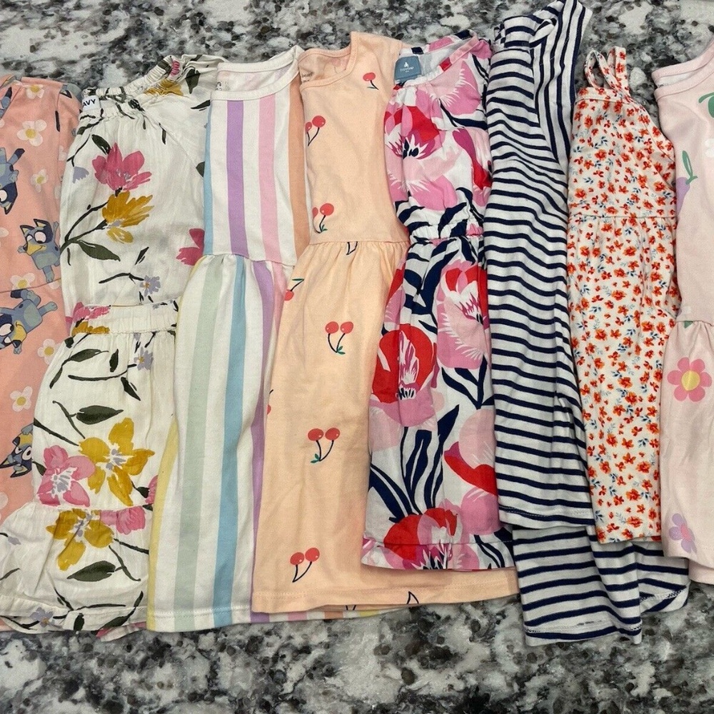 Lot of 8 Toddler Girls Dresses- Size 3T
